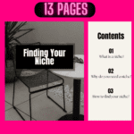Finding Your Niche 13 pages MRR&PLR