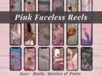 Pink Faceless Reels Aesthetic Instagram Stories Posts Master Resell Rights MRR PLR Content Creator Bundle DFY Pink Digital Marketing Library - Image 2