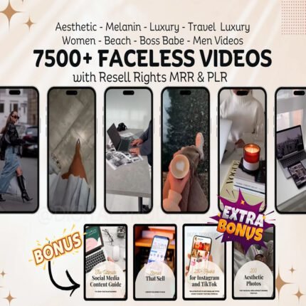 800+ Vanilla Aesthetic Faceless Reels Bundle