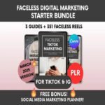 PLR Faceless Digital Marketing Starter Bundle