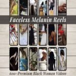 600+ Faceless Melanin Reels Aesthetic Instagram Video Bundle