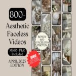 800+ Aesthetic Faceless Stock Videos Bundle