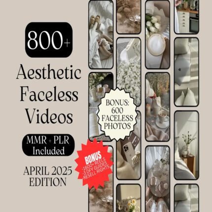 800+ Aesthetic Faceless Stock Videos Bundle