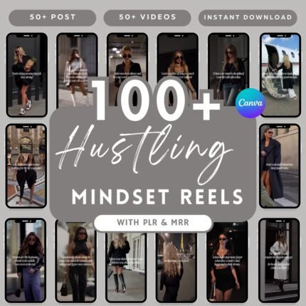 100 Hustling Mindset Woman Reels