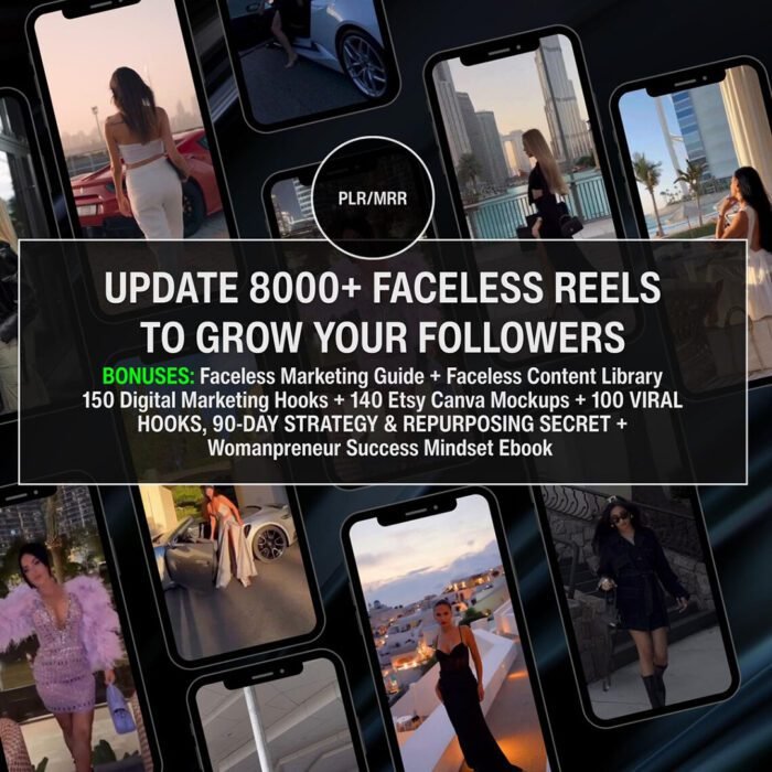 Updated 8000+ Faceless Reels Bundle PLR & MRR - Image 1