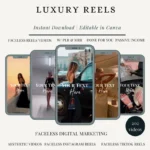 Luxury Instagram Reels PLR – Editable Canva Videos + Bonus - Image 4