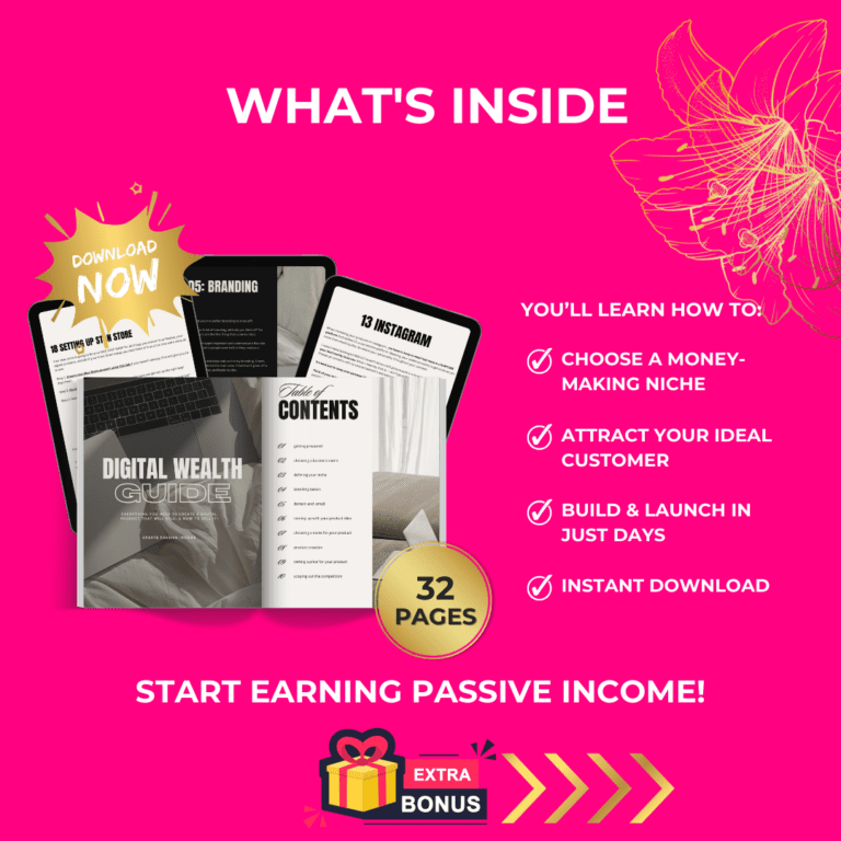 Editable digital product guide created in Canva with step-by-step roadmap