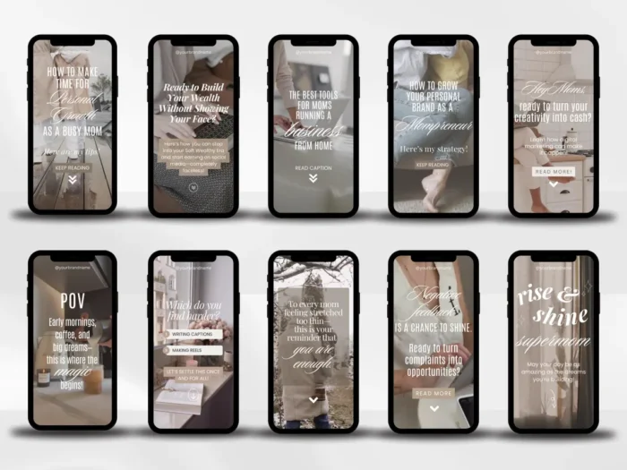 125 Faceless Mompreneur Instagram Reels Templates Bundle - Image 2