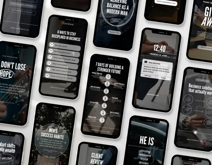 100 Faceless Men Instagram Reels Template - Image 3