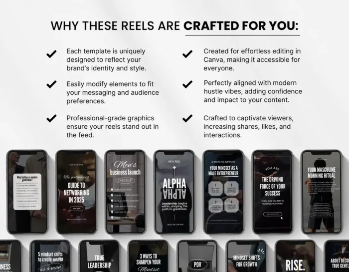 100 Faceless Men Instagram Reels Template - Image 10