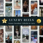 Luxury Instagram reels pack with PLR and MRR for women entrepreneurs